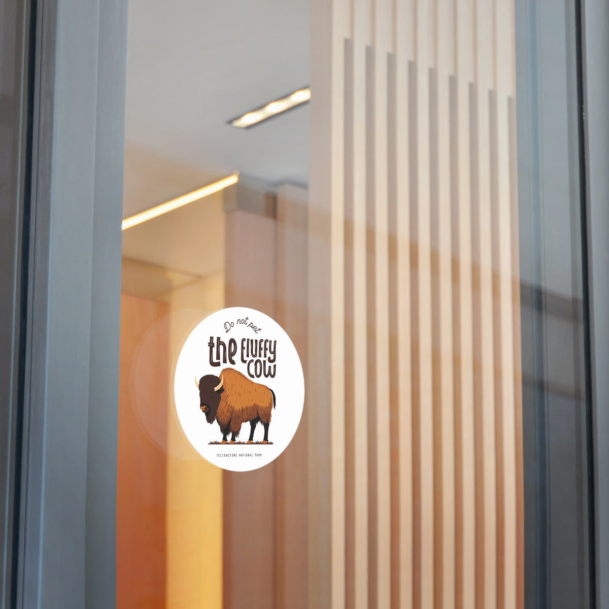 Do Not Pet the Fluffy Cow Sticker