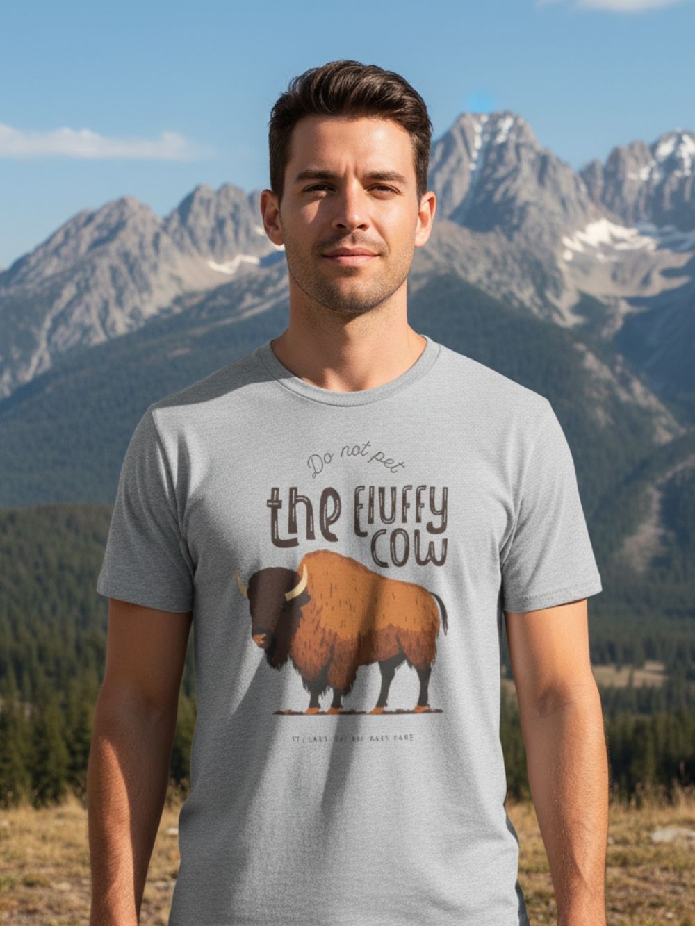 Do Not Pet the Fluffy Cow T-shirt