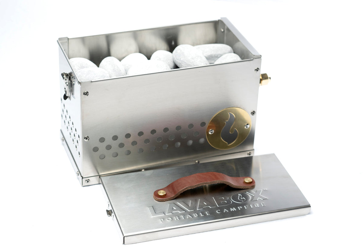 Reserve the Hekla now! The Hekla: 304 Sexy Stainless Steel LavaBox with Dual-Burner