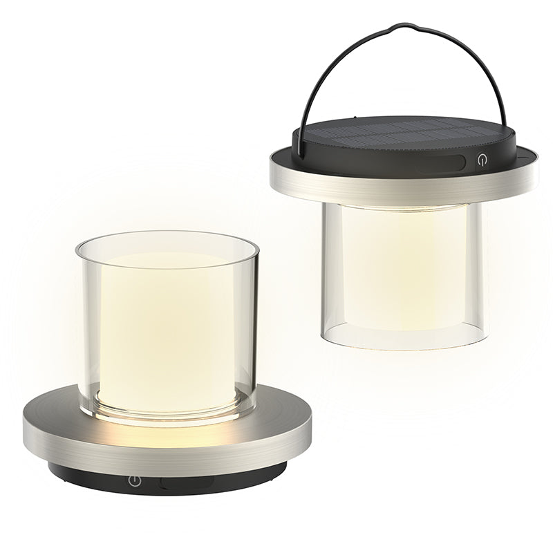 Candle Lantern, Solar, Ni, 2pk