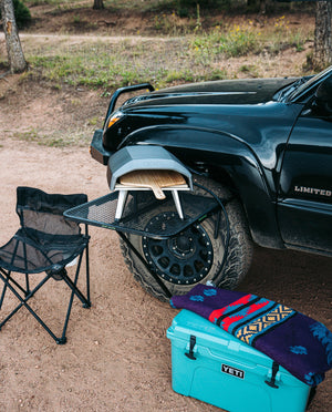 Aluminum Camping Tire Table - Larger