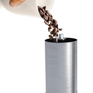 manual coffee grinder add coffee beans