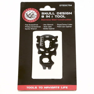 Defiance Tools Skull Design 8 in 1 Tool