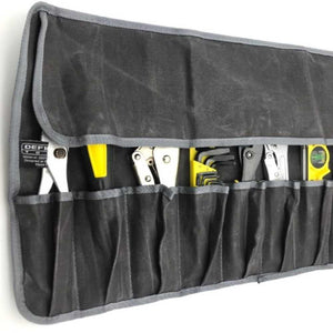 defiance tools waxed canvas tool roll with tools