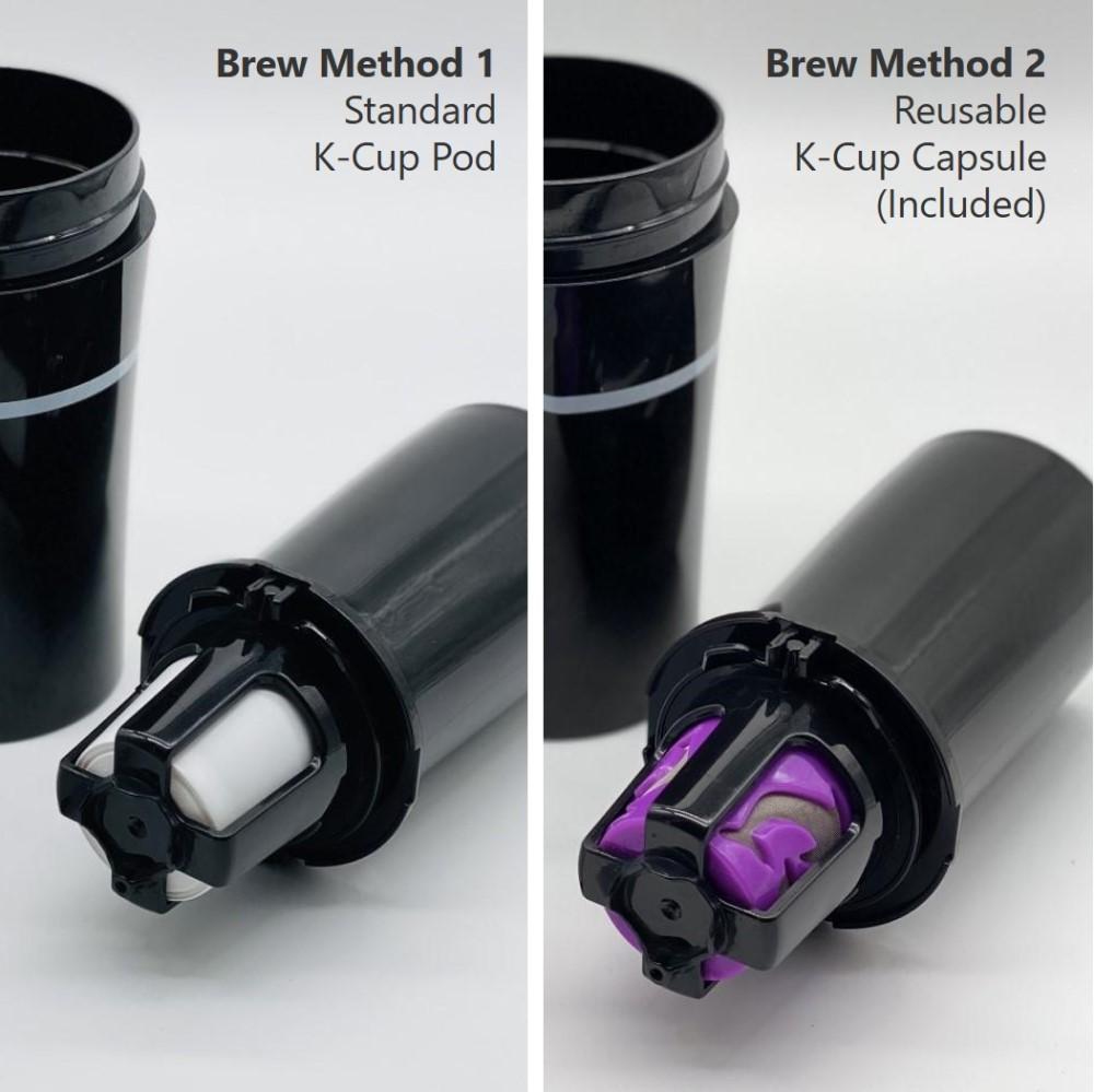 K-Cup pour over coffee setup