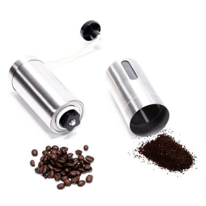 High quality stainless steel manual coffee grinder with ceramic burr